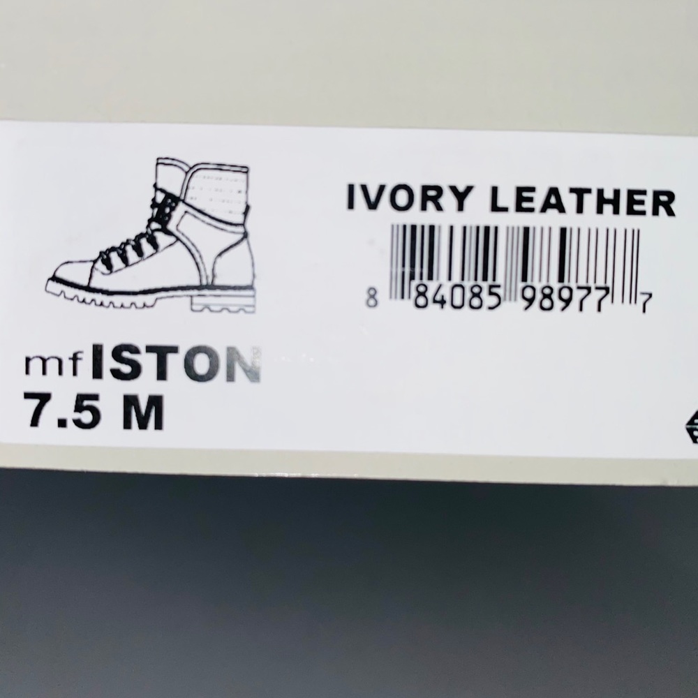 NEW MARC FISHER ISTON BOOTS LEATHER IVORY COLOR - Picture 15 of 15